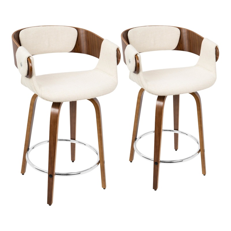 LumiSource Elisa Counter Stool - Set of 2