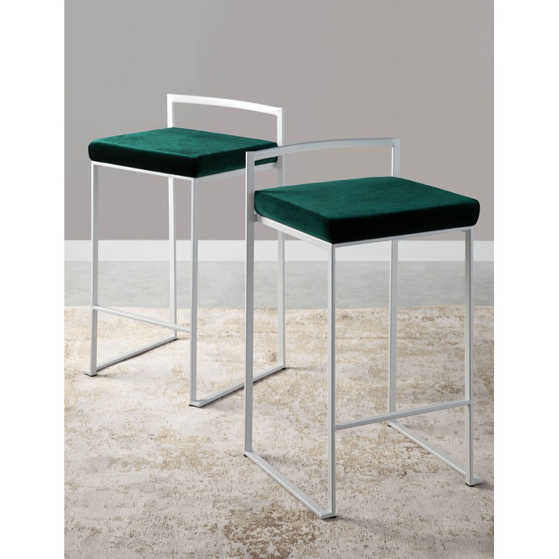 LumiSource Fuji Counter Stool - Set of 2