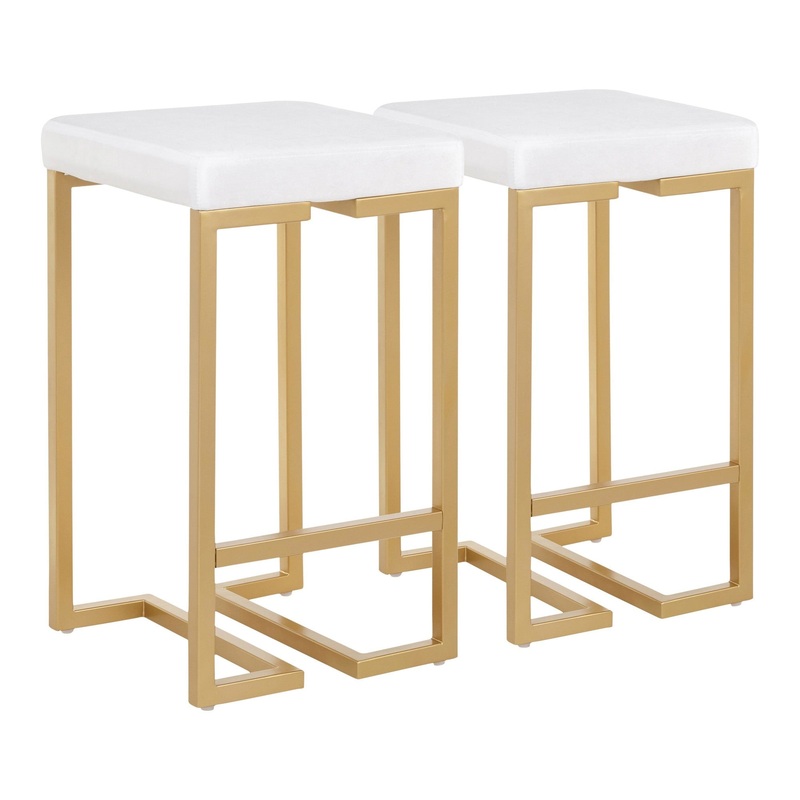 LumiSource Midas Counter Stool - Set of 2
