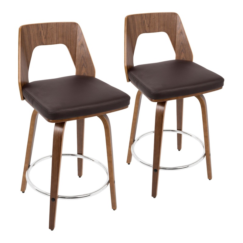 LumiSource Trilogy 24" Counter Stool - Set of 2