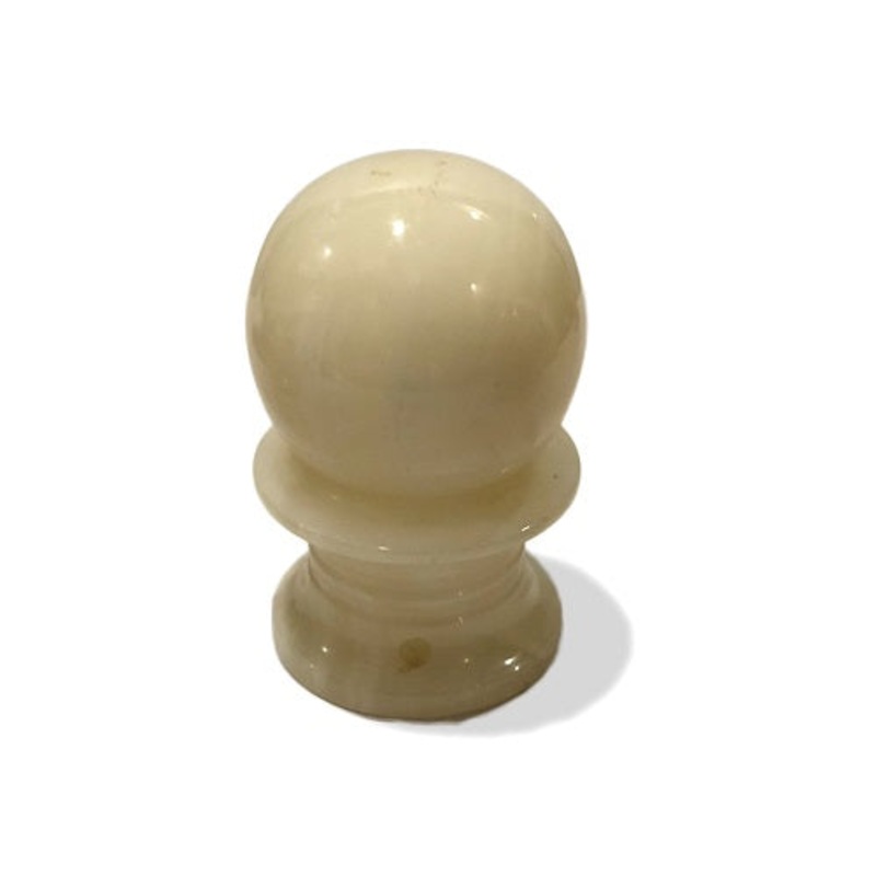 White Onyx Ball Shaped Table Lamp