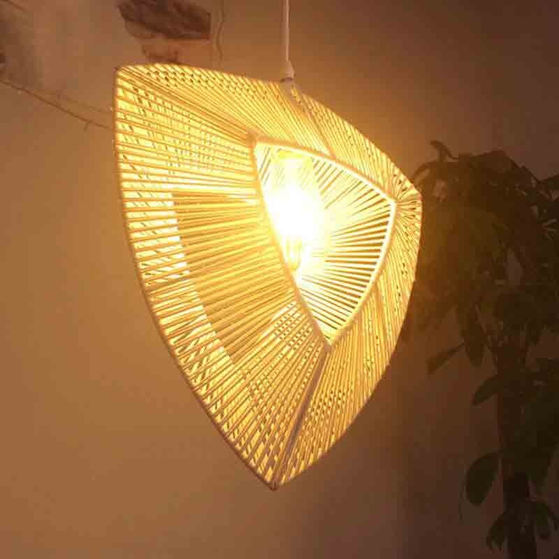 Wicker Rattan Heart Shade Pendant Light By Artisan Living