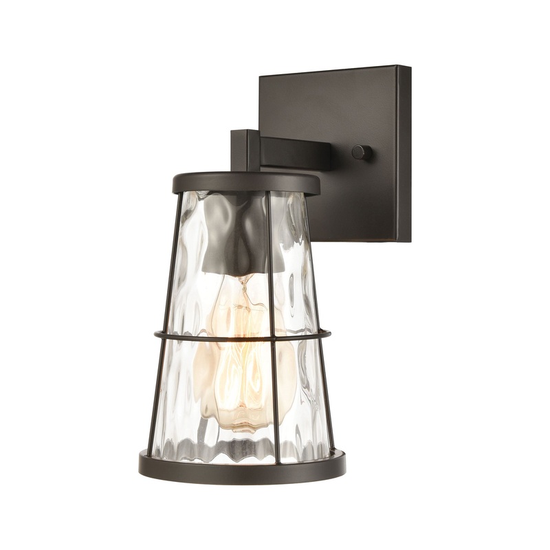 Kendrix Vanity Light in Oil Rubbed Bronze with Water Glass by ELK Lighting