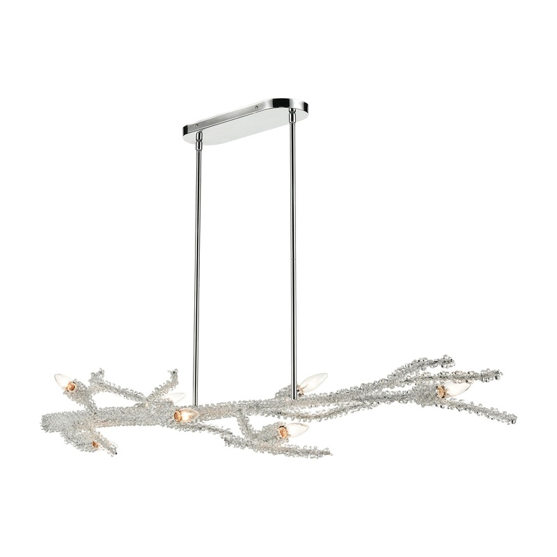 Winter's Spray 7-Light Island Light in Polished Chrome by ELK Lighting