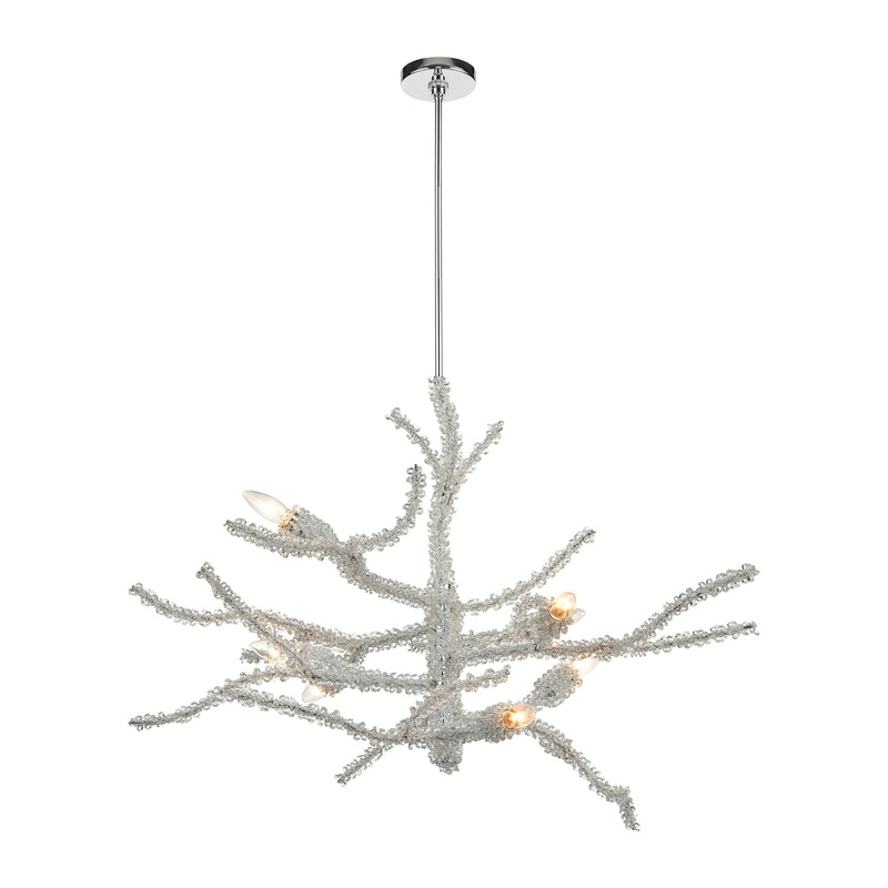 Winter's Spray Chandelier in Polished Chrome by ELK Lighting