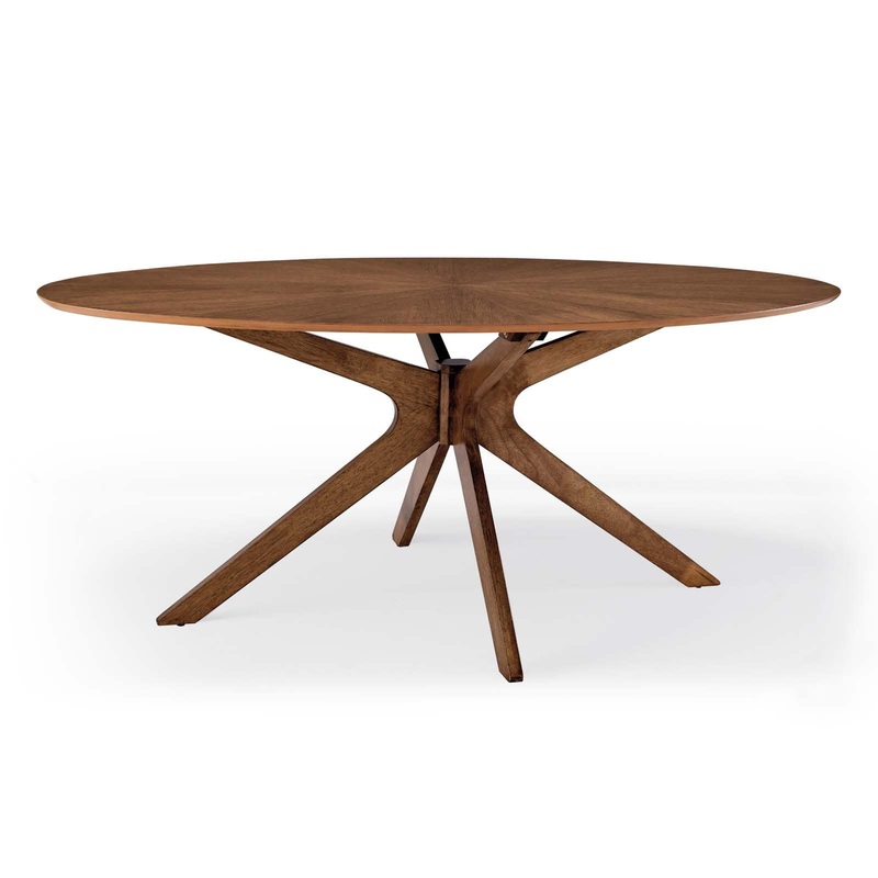 Modway Crossroads 71" Oval Wood Dining Table - EEI-3849
