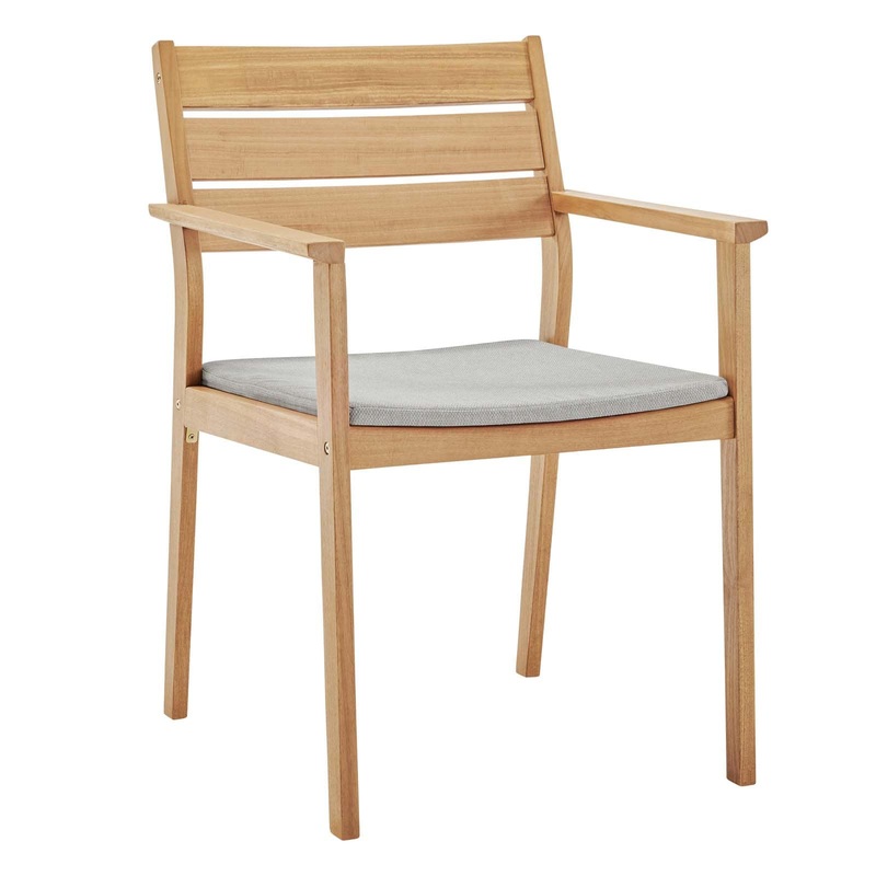 Modway Viewscape Outdoor Patio Ash Wood Dining Armchair - EEI-3708