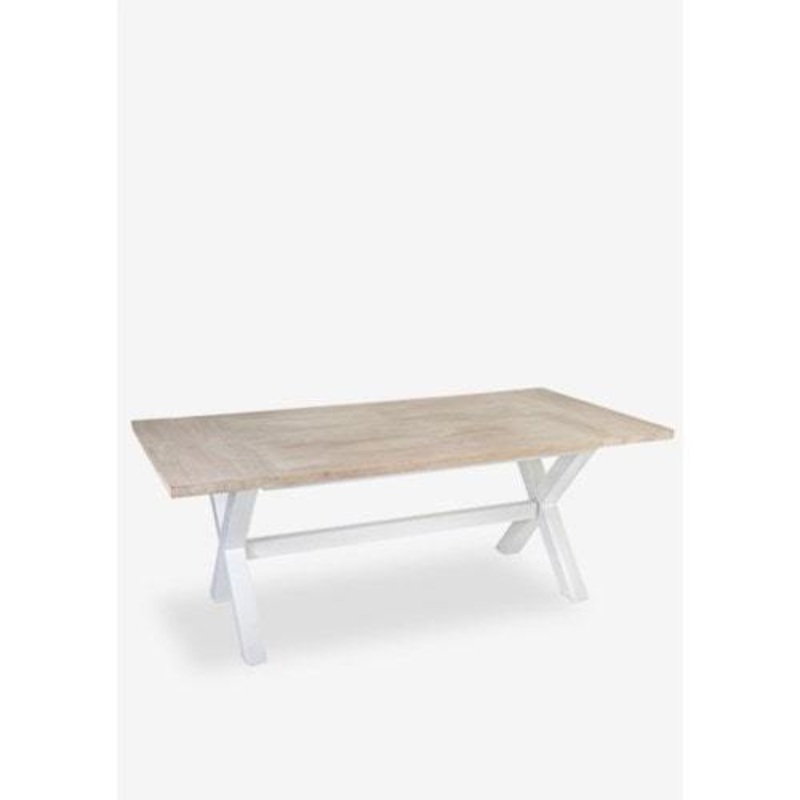 Townson Solid Mango Wood Dining Table w/ Cross Base by Jeffan