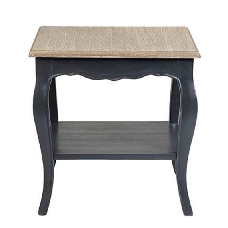 Ursuline Side table with shelf KD by Jeffan