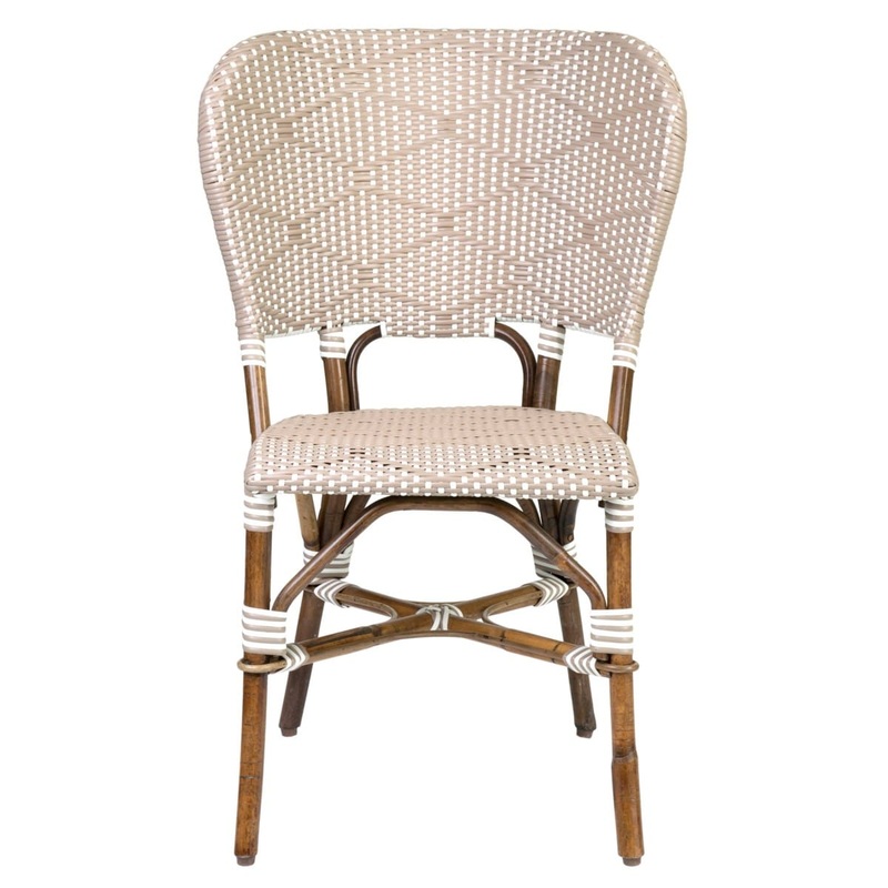 Flamenco Outdoor Rattan/Ploypeel Bistro Dining Chair Set of 2 by Jeffan