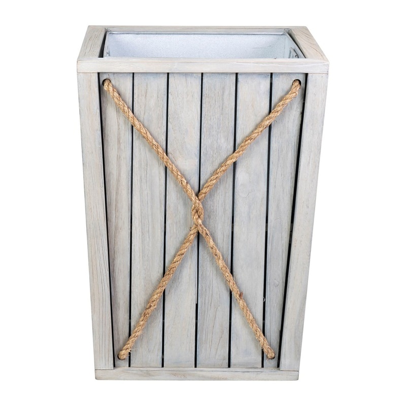 Montauk Teak Wood Planter Box by Jeffan