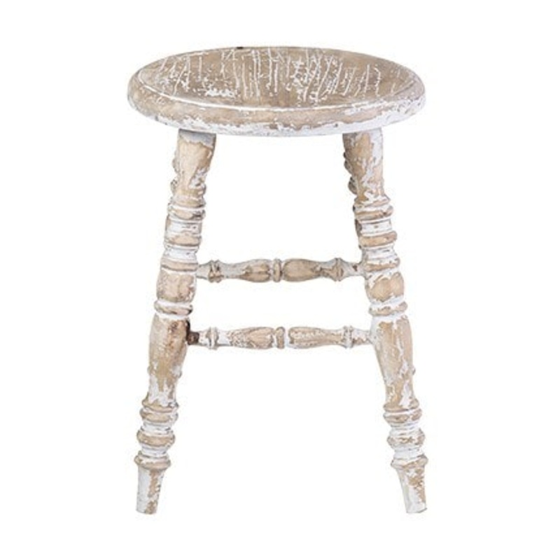 Promenade Mindi Wood Antique Counter Stool by Jeffan