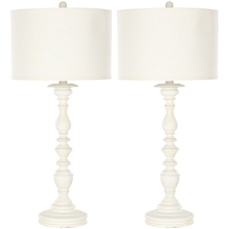 Safavieh Mamie Cream Candlestick Lamp