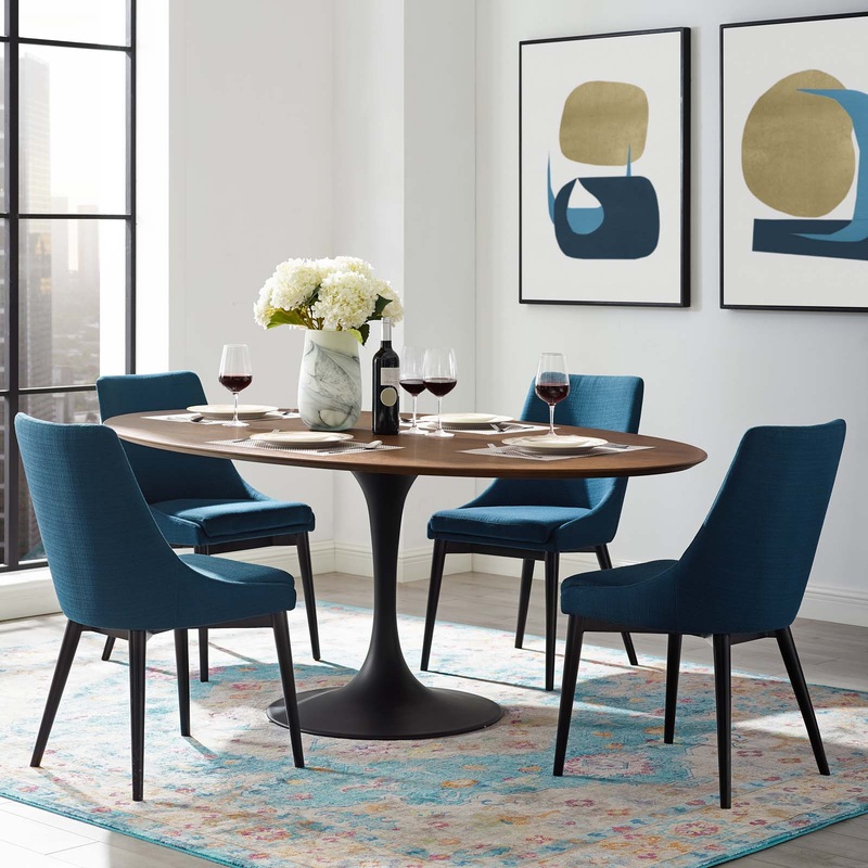 Modway Lippa 78" Oval Wood Dining Table-EEI-3544 - EEI-3544