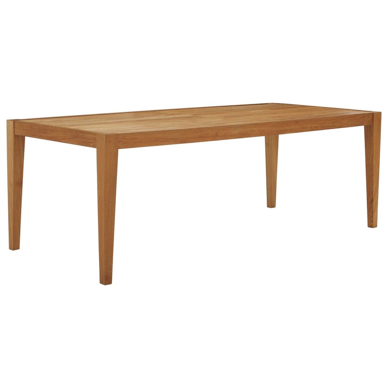 Modway Northlake 85" Outdoor Patio Premium Grade A Teak Wood Dining Table - EEI-3430