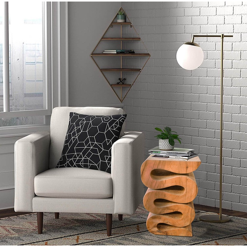 Zigzag Table in Teakwood