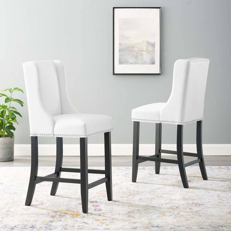 Modway Baron Counter Stool Faux Leather Set of 2 - EEI-4017