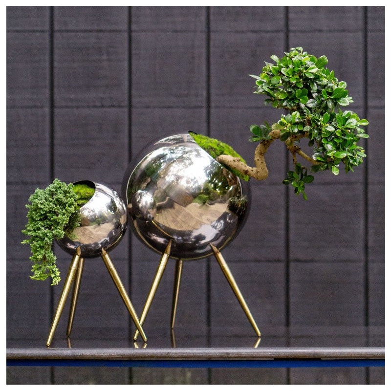 Standing 16.5"H Orb Planter