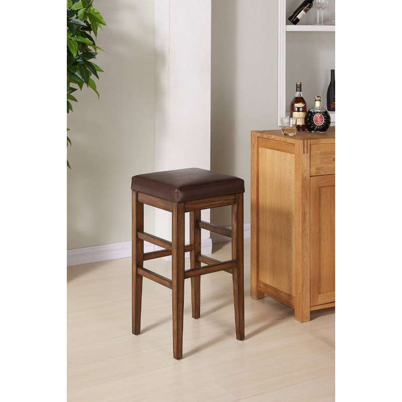 Sonata 26" Counter Height Wood Backless Barstool By Armen Living