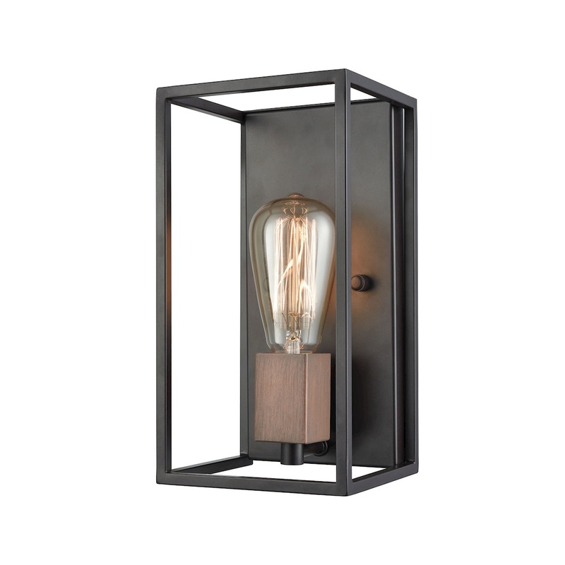 Rigby 1-Light Sconce in Oil Rubbed Bronze and Tarnished Brass ELK Lighting