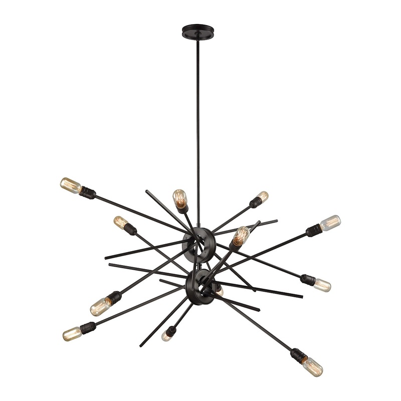 Xenia 12-Light Chandelier in Oil Rubbed Bronze ELK Lighting