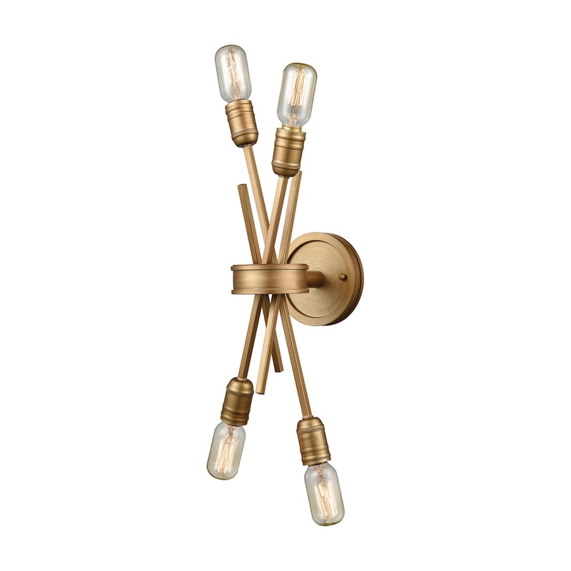 Xenia 4-Light Wall Lamp in Matte Gold ELK Lighting