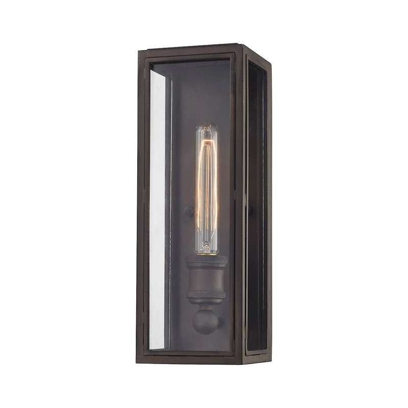 ELK Chasebrook 1-Light Sconce in Clay Iron with Clear Glass ELK Lighting 14440/1