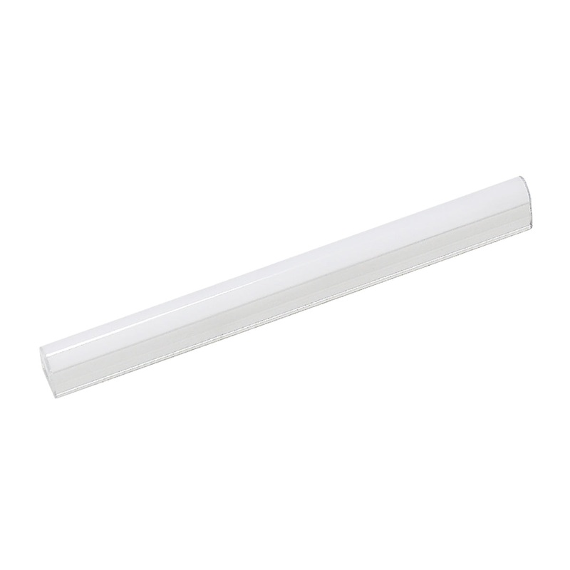 ZeeStick 1-Light Utility Light in White with Frosted White Polycarbonate Diffuser - Integrated LED ELK Lighting ZS603RSF