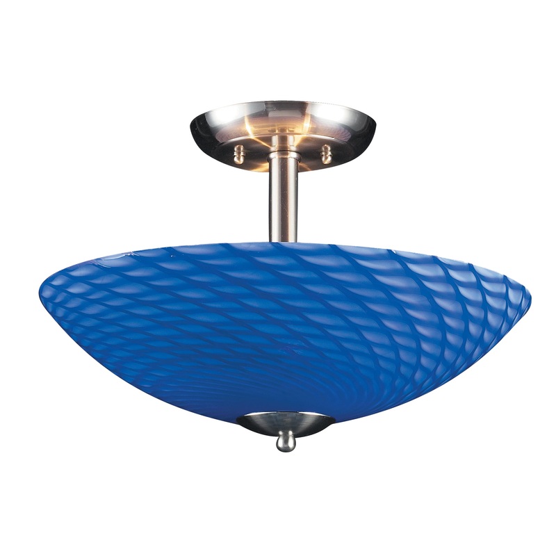 ARCO BALENO COLLECTION SAPPHIRE BLUE ELK Lighting 417-3S-SN