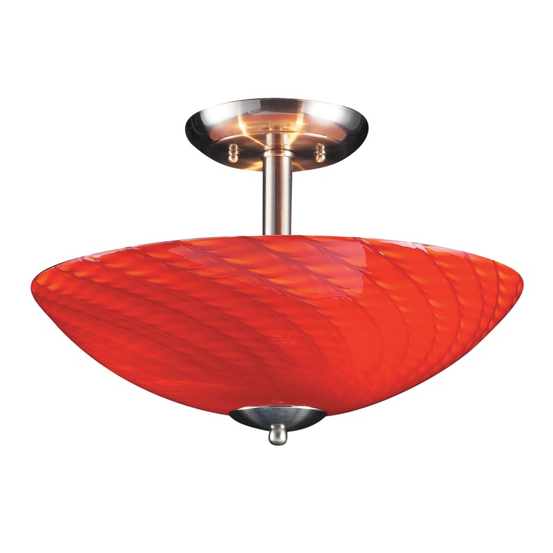 ARCO BALENO COLLECTION SCARLET RED ELK Lighting 417-3SC-SN