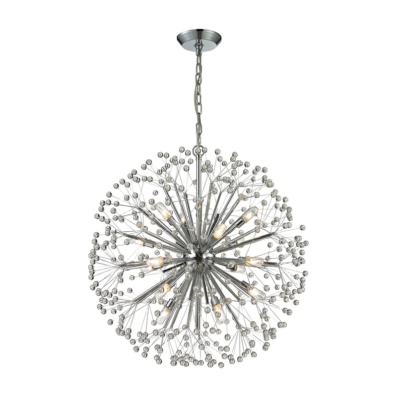 Starburst 16-Light Chandelier in Polished Chrome ELK Lighting