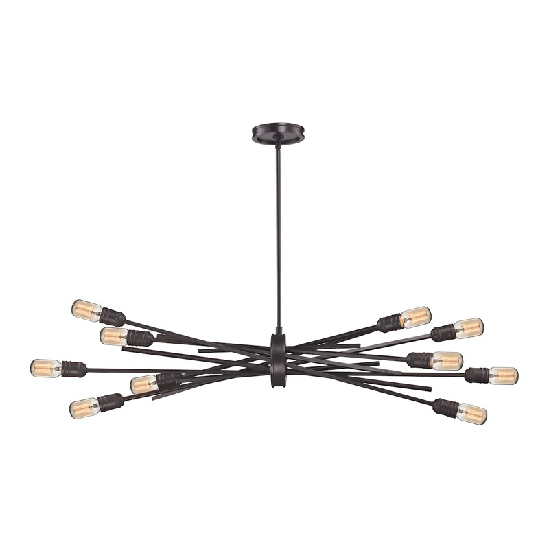 Xenia 10-Light Chandelier in Oil Rubbed Bronze ELK Lighting