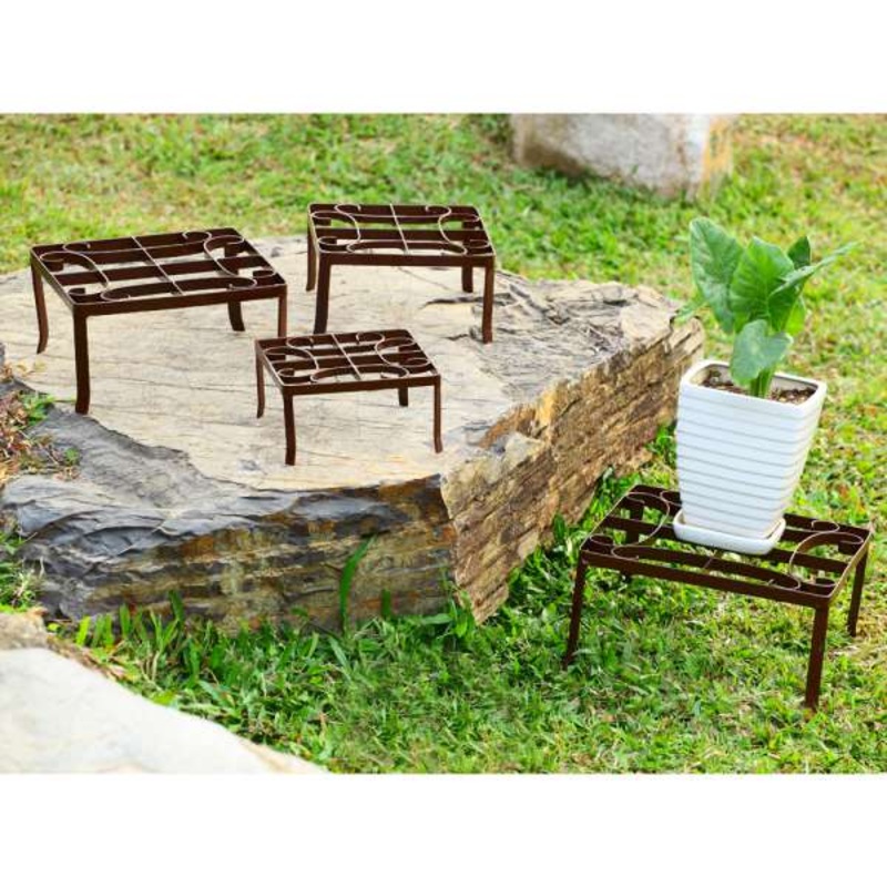 Square Nested Plant Stands S/4 By SPI Home