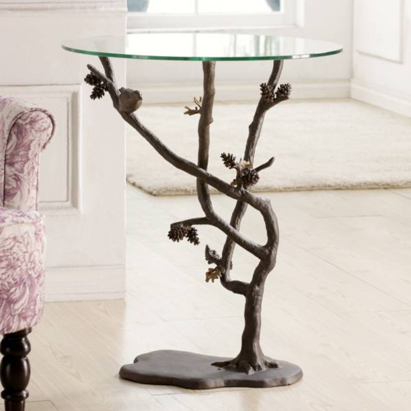 Bird & Pinecone Table By SPI Home