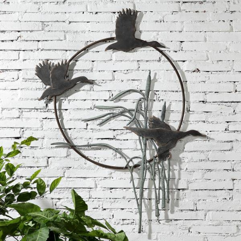 Duck Trio Garden Wall Hanging By SPI Home