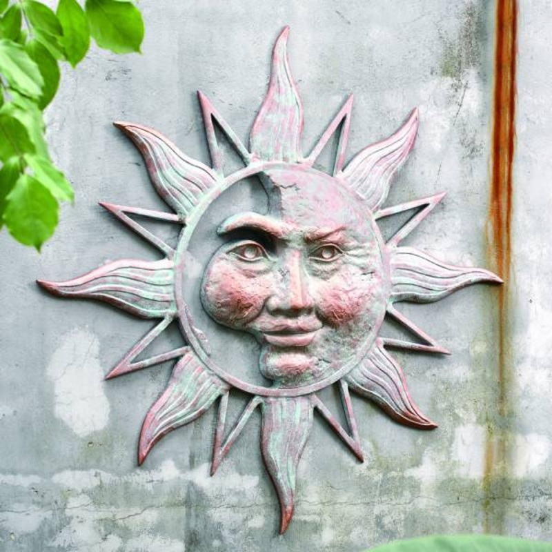 Half Face Sun Wall Plaque By SPI Home