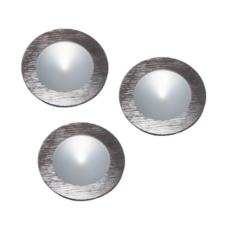 WLE140C32K-0-98-3 - Polaris Kit LED, 9W driver/harn, 3x3x1W Osram 32K 700mA Puck in Brushed Alum ELK Lighting