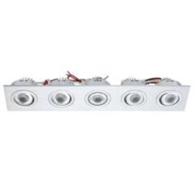 WLE605C32K-0-98 - Rec Rect Directional Incl 5 LED + Driver, Clear lens / brushed aluminum ELK Lighting
