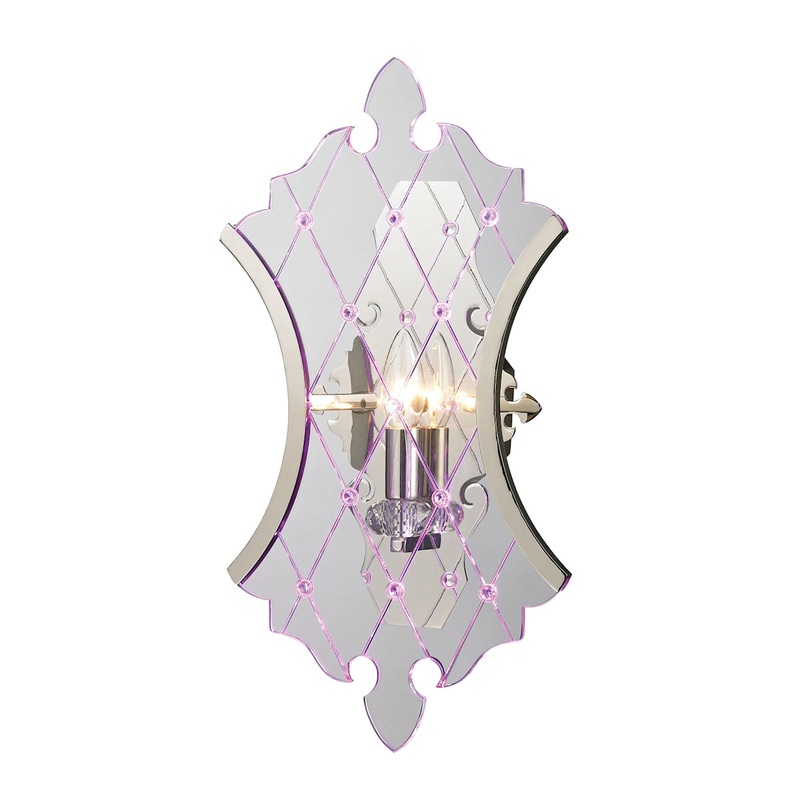 Radelle Collection 1 light/LED sconce in Polished Nickel ELK Lighting