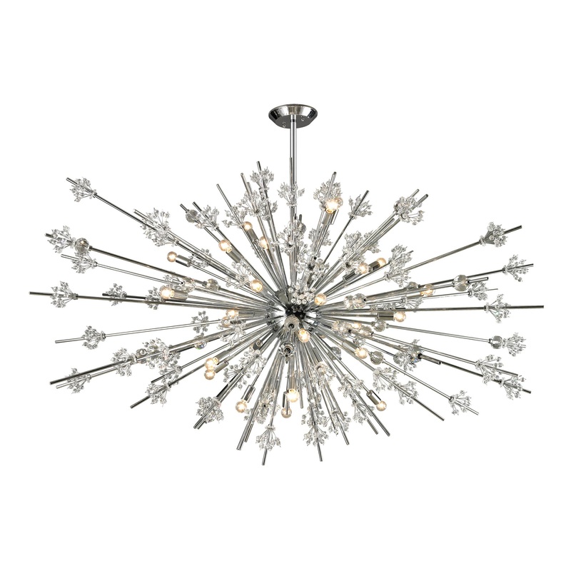 Starburst 31-Light Chandelier in Polished Chrome ELK Lighting