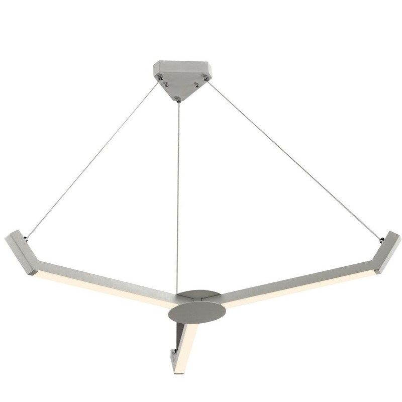 Zuno Integrated LED Chandelier in Matte White ELK Lighting