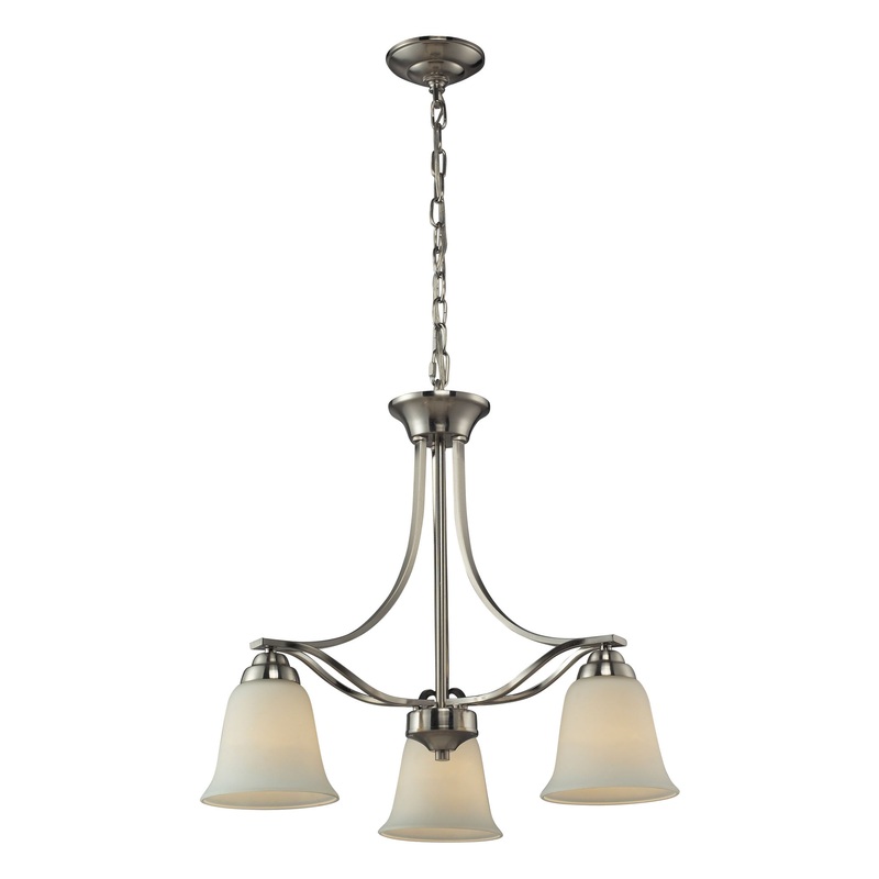 3 light chandelier in Brushed Nickel ELK Lighting