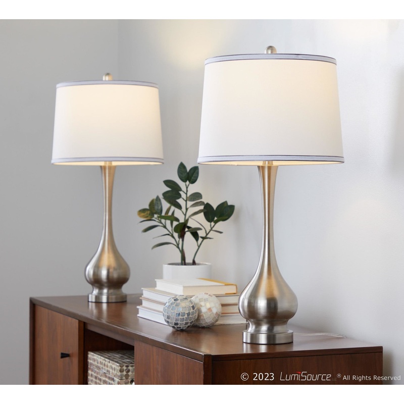 Cairo 28.75" Metal Table Lamp - Set of 2 By LumiSource - GTS29-CAIRO BNIW2