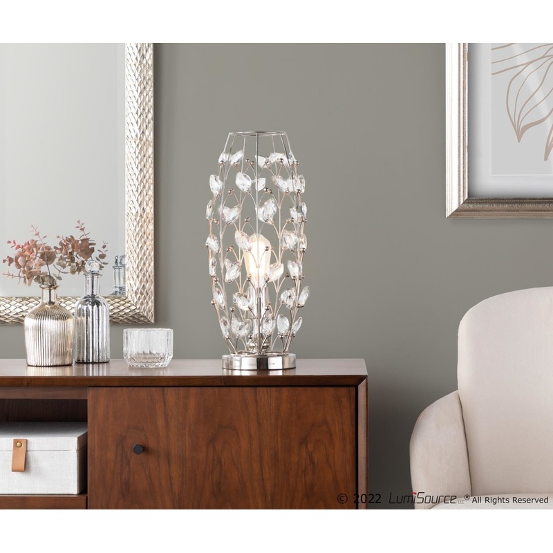Crystal Buds 18" Metal Uplight By LumiSource - GUI19-CSTLBD CLPNI