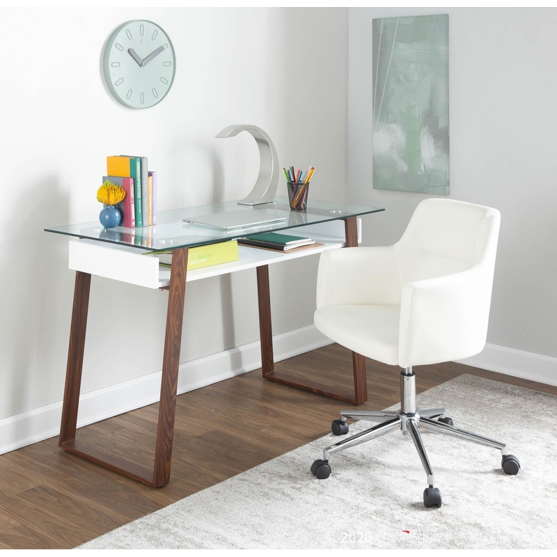 Duke Desk By LumiSource - OFD-DUKE LBNW