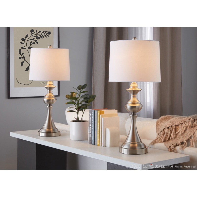 Montgomery 29" Metal Table Lamp With USB - Set of 2 By LumiSource - GTS29-MTGMRY BNIW2