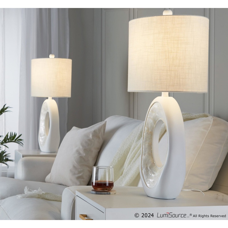 Pearl 29" Polyresin Table Lamp - Set of 2 By LumiSource - GPT29-PEARL WW2