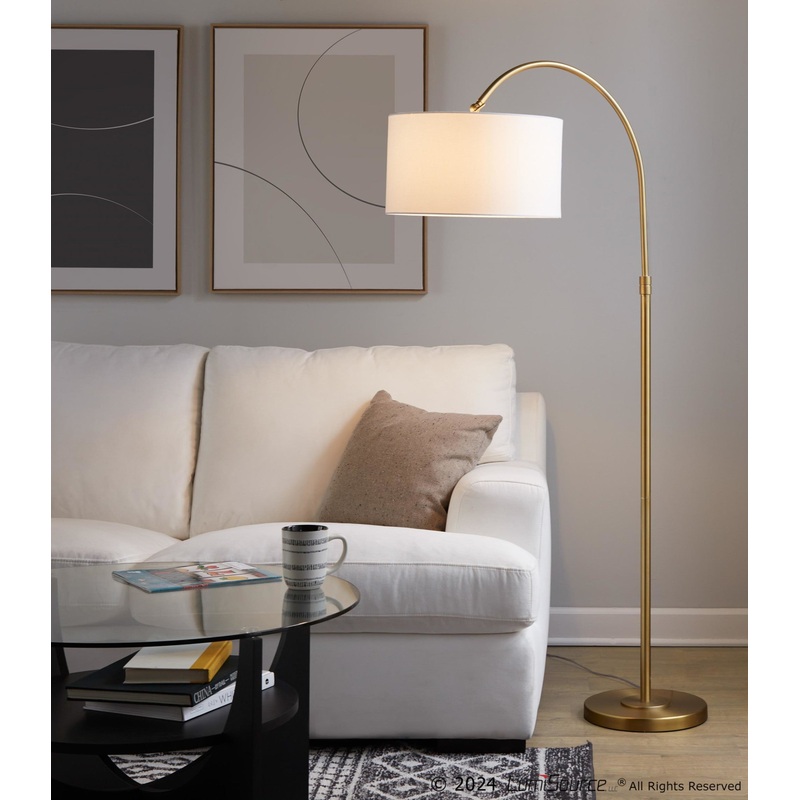 Salon Reader 63" Metal Floor Lamp By LumiSource - GFS64-SLNRDR AUW