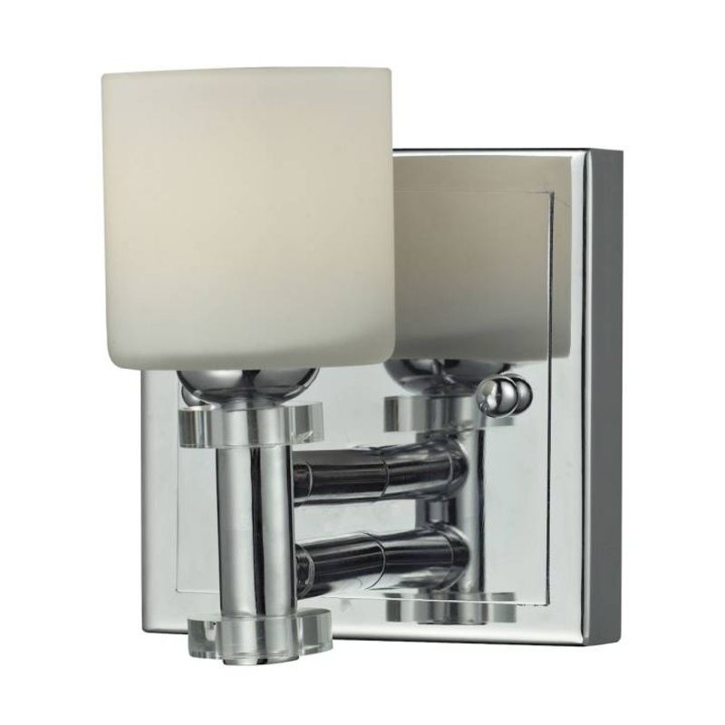 1LIGHT GLASS BATH BAR in CHROME FINISH ELK Lighting