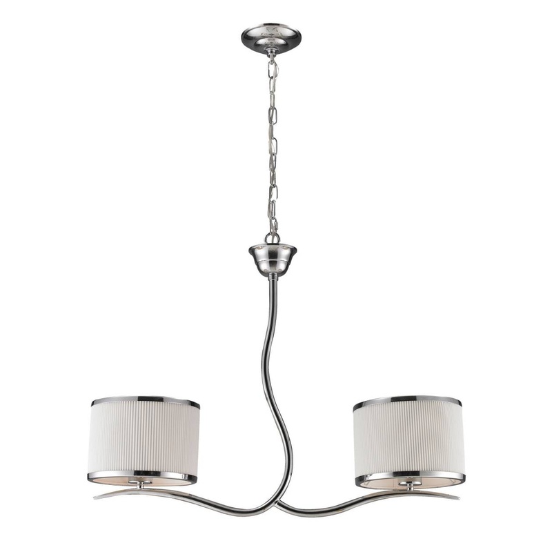 Annika 2-Light Linear Light in Polished Chrome ELK Lighting